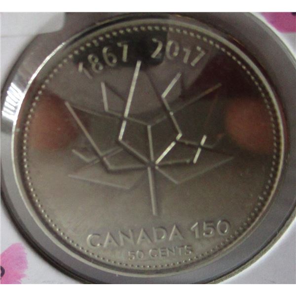 1867 - 2017 CANADA 150 YEAR ANNIVERSARY PROOF HALF DOLLAR