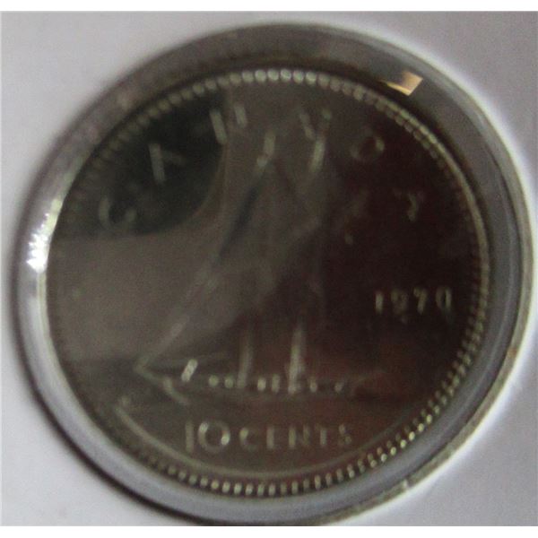 1970 UNCIRCULATED LOW MINTAGE CANADA DIME