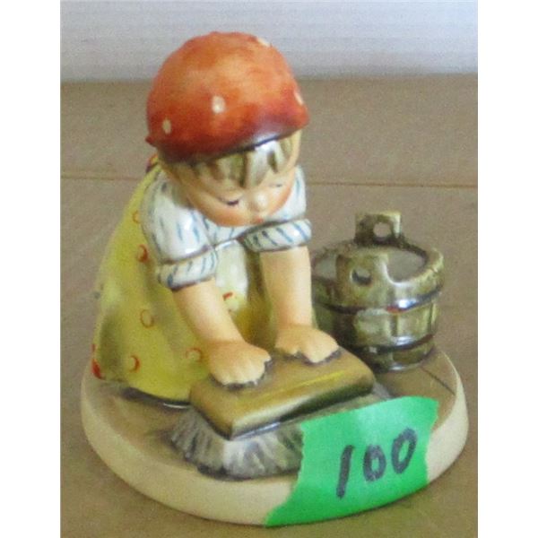 ESTATE/COLLECTABLE:  GOEBEL GIRL SCRUBBING FLOOR FIGURINE