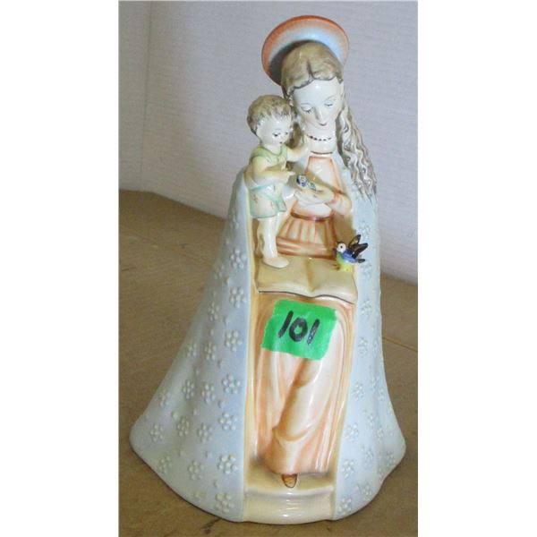 ESTATE/COLLECTABLE:  GOEBEL LADY & CHILD WITH BIRD FIGURINE