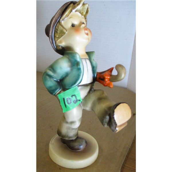 ESTATE/COLLECTABLE:  GOEBEL BOY WITH UMBRELLA FIGURINE