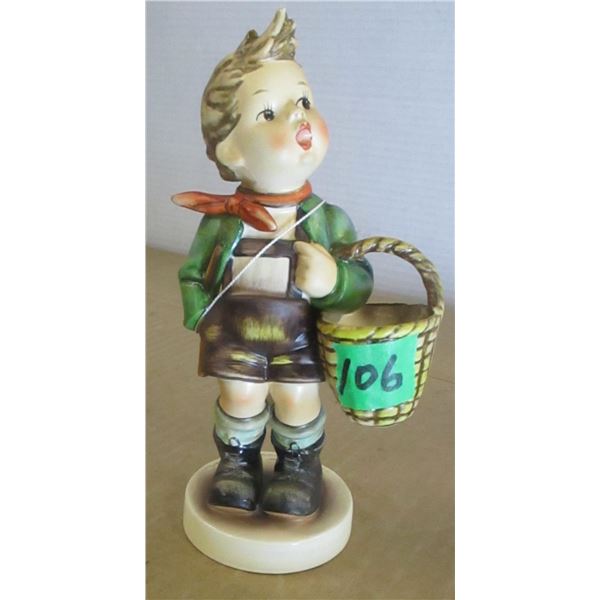 ESTATE/COLLECTABLE:  GOEBEL BOY & BASKET FIGURINE