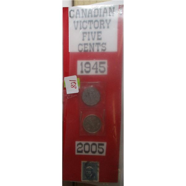 1945 - 2005 CANADA VICTORY FIVE CENT COLLECTION