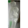 Image 3 : ESTATE/COLLECTABLE:  SOLID GLASS COUPLE STATUE