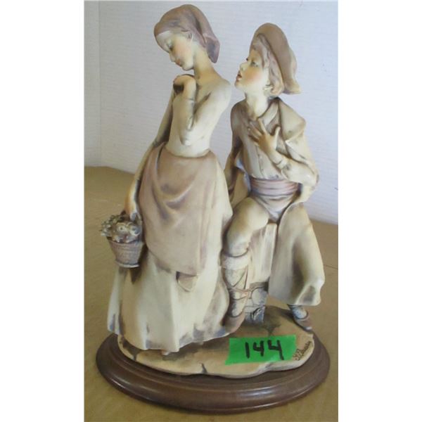 ESTATE/COLLECTABLE:  STATUE OF YOUNG BOY & GIRL (SIGNED)