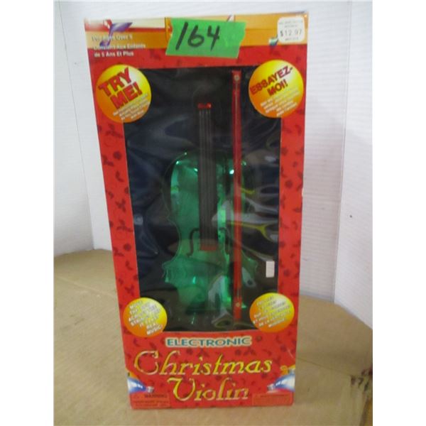 ESTATE:  ELECTRONIC CHRISTMAS VIOLIN IN ORIGINAL BOX
