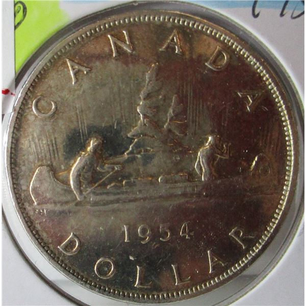 1954 CANADA SILVER DOLLAR