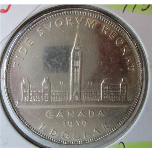 1939 CANADA SILVER DOLLAR
