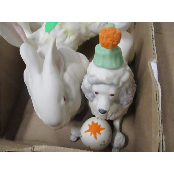 ESTATE/COLLECTABLE:  FLAT C/W APPROX. 7 ASSORTED ORNAMENTS