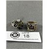 Image 1 : 2 Custom Made Sterling Silver Rings 17.83gr