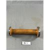 Image 2 : Antique Primitive 10" Metal & Wood Industrial Thread Textile Bobbin Spool