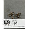 Image 2 : Antique Vicotorian Horseshoe Pearl 10k Gold Plate Earrings