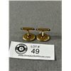 Image 2 : Vintage Designer Krementz Stone Cufflinks 10k Gold Plate