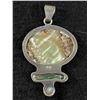 Image 2 : Vintage Sterling Silver + Abalone Pendant. Marked 925, 13.91 Gr