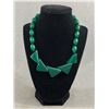 Image 1 : Art Deco Green Lucite Necklace, Nice!