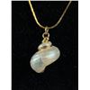 Image 2 : 10k Gold Plate Genuine Shell Necklace