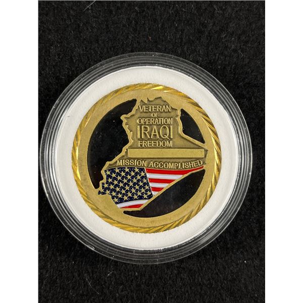 Military Challenge Coin In Holder