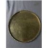 Image 2 : Vintage Brass Tray w/Asian Etching and Standing Horn