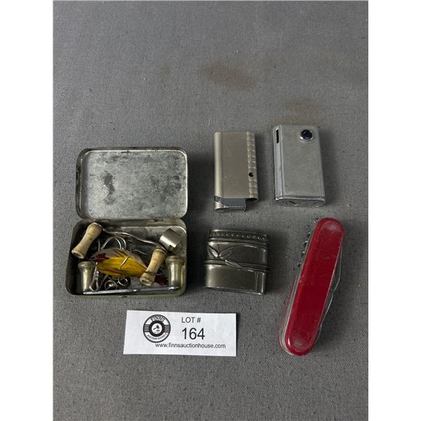 Nice Little Collectible Lot, Including Webley Tin