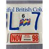 Image 2 : Vintage BC 1998 Licence Plate