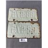 Image 2 : Pair of Vintage Saskatchewan 1958 Licence Plates