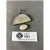Image 1 : Large Vintage Mother of Pearl Sterling Silver Pendant. Marked 925