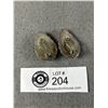 Image 2 : Pair of Large Vintage Sterling silver Earrings. Marked 925 Mexico TM-44