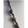 Image 2 : Very Unique Genuine Amethyst Necklace - Sterling
