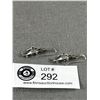 Image 1 : Pair of Unusual Silver Helicopter w/ Moving Propellar Dangle Earrings