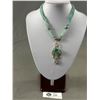 Image 1 : Gorgeous Green Beads Chain w/ Pendant Necklace