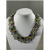Image 2 : Vintage Elaborate Multi Color Rhinestones Necklace