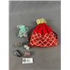 Image 1 : Small Bag of Small Crystals and Stones Plus Orthoceras Fossil, Pyrite etc