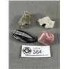 Image 2 : Small Bag of Small Crystals and Stones Plus Orthoceras Fossil, Pyrite etc