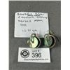 Image 1 : Beautiful Silver and Abalone Handmade Earrings, Marked ADAM 999, 12.81 gr