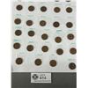 Image 3 : Collection of Lincon Pennies. Dates Written On the Paper