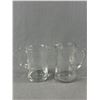 Image 2 : Lot of 4 Glass Pitchers. Various Sizes. NO SHIPPING