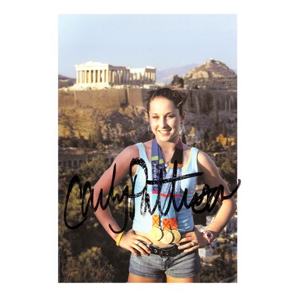 Olympian Carly Patterson signed photo
