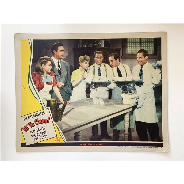 Hi'ya, Chum original 1943 vintage lobby card