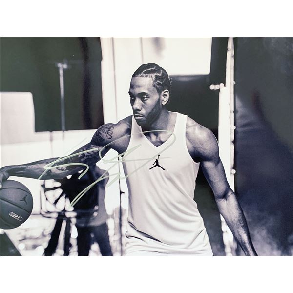Kawhi Leonard signed photo