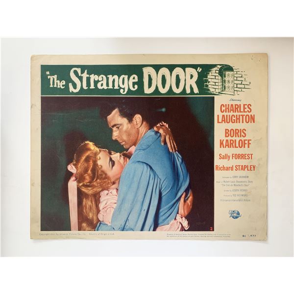 The Strange Door original 1951 vintage lobby card