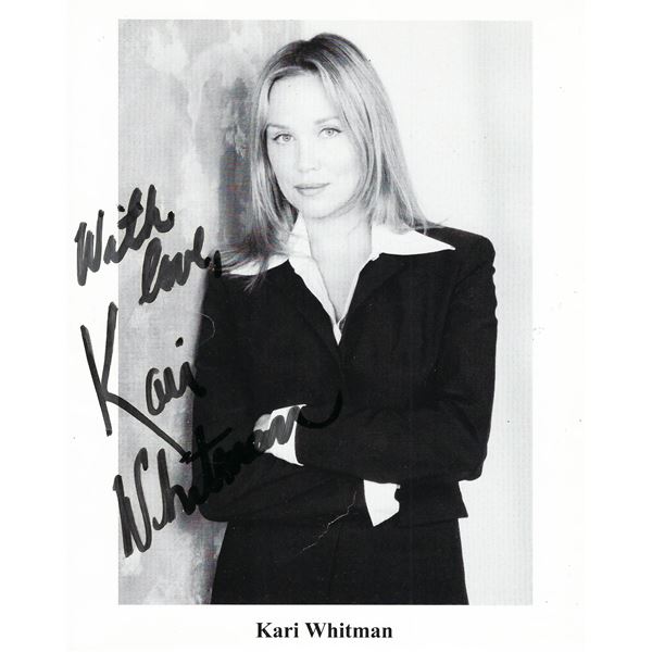 Kari Whitman signed photo