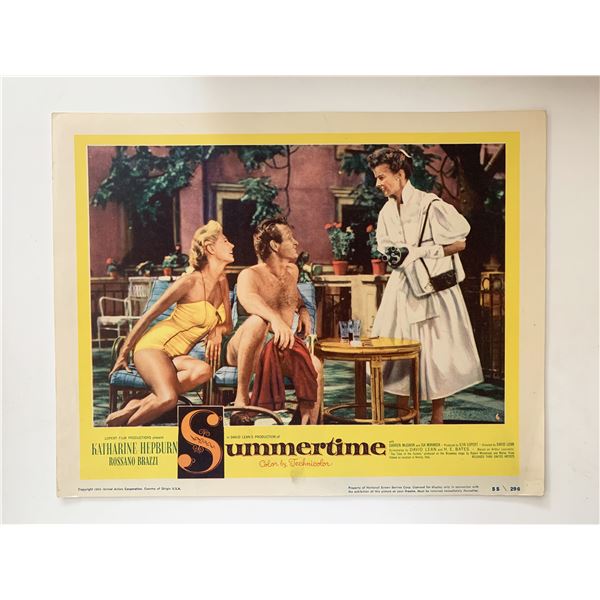 Summertime original 1955 vintage lobby card