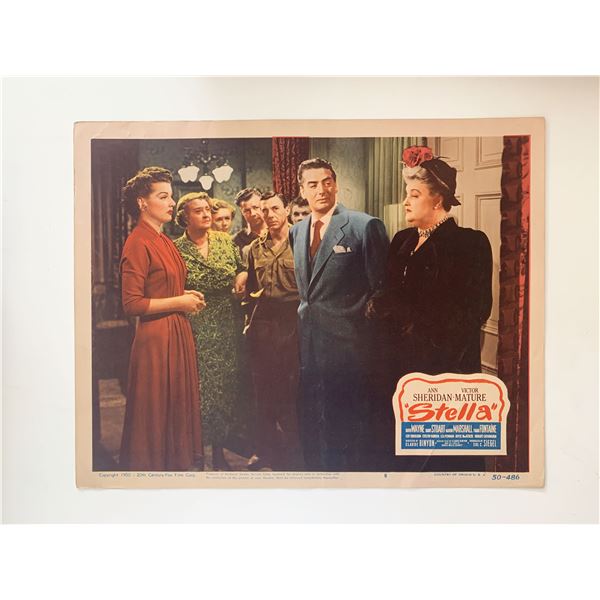 Stella original 1950  vintage lobby card