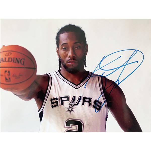 Kawhi Leonard signed photo