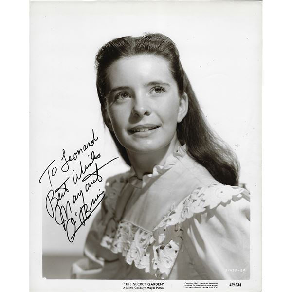 Margaret O'Brien Signed Photo