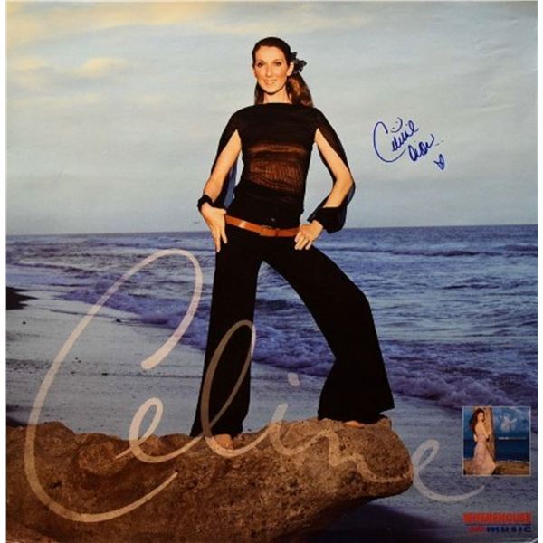Celine Dion signed "A New Day Has Come" promo poster
