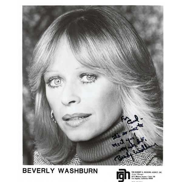 Beverly Washburn signed photo