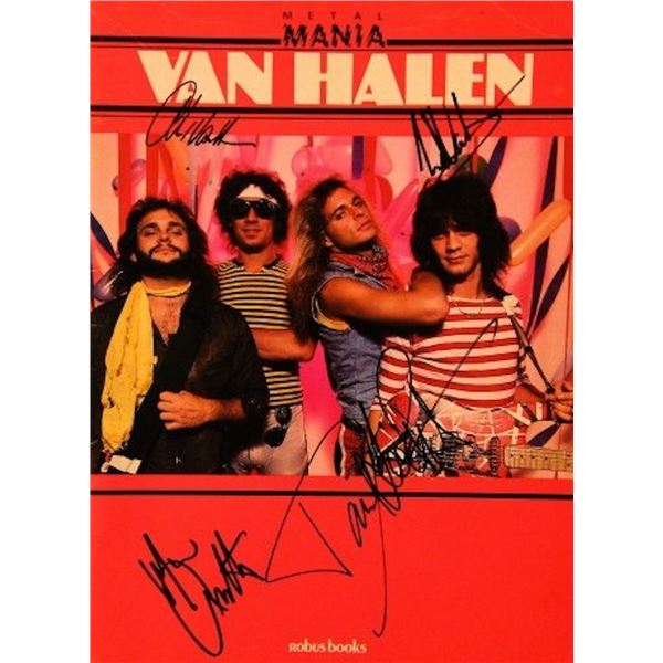 Van Halen signed music book