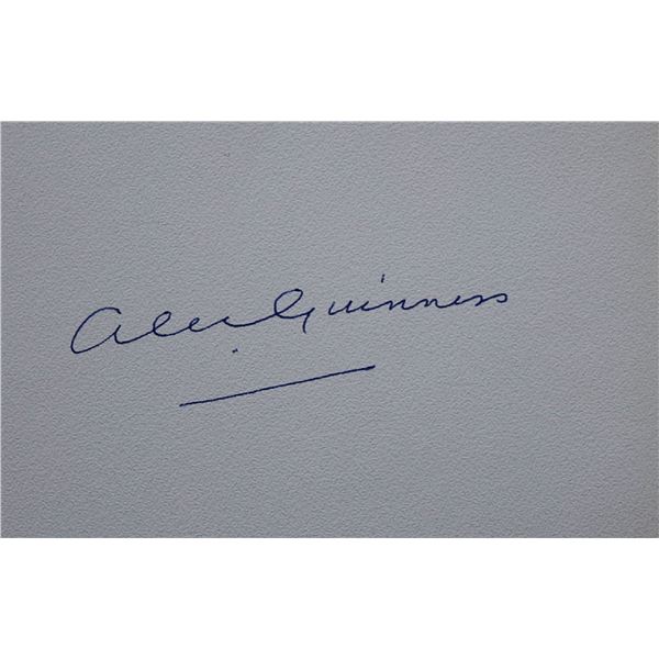 Star Wars Alec Guinness signature slip