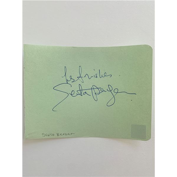 Senta Berger original signature